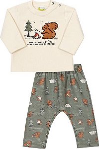 Conjunto Moletom Blusa E Calça Jacalelé