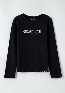 Blusa Feminina Manga Longa Hering Kids 5D6W