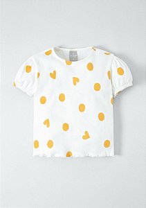 Blusa Infantil Menina Manga Princesa Estampada Toddler Hering Kids 5DPJ