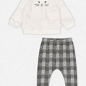 Conjunto Casaco E Legging Bebê Menina Momi