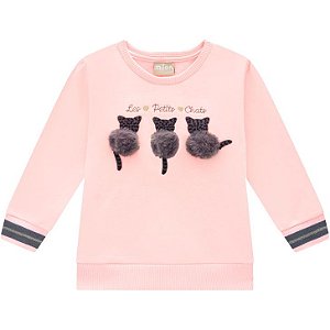 Conjunto Moletom Feminino Com Calça Pòa Milon 14528