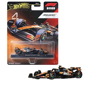 Miniatura Hot Wheels Mclaren Team 2025 #4 Lando Norris 1/64