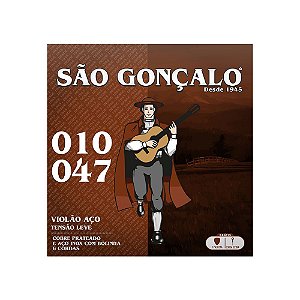 Corda de Aço para Violão São Gonçalo 0.10