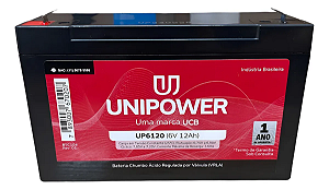 BATERIA SELADA PARA BRINQUEDO MOTO ELETRICA 6V 12A UP6120 R UNIPOWER