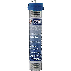 SOLDA TUBINHO ESTANHO  63x37 1mm COBIX
