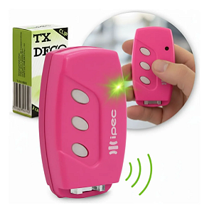 Controle Remoto Portao 3 canais PINK TX  DECO IPEC