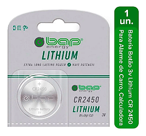 Bateria Botao 3V Lithium CR2450 BAP
