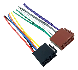 CHICOTE PARA AUTO RADIO MULTIMIDIA FEMEA UNIVERSAL ISO 16 VIAS.