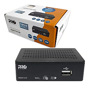 Conversor Digital UHF para TV com entrada USB FULL HD ProEletronic