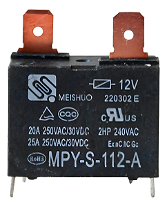 Rele para Ar Condicionado 12v 20A SKF-112SM MEISHUO