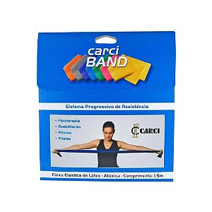 Faixa Elastica de Latex Carci Band (Fraca-Amarelo)