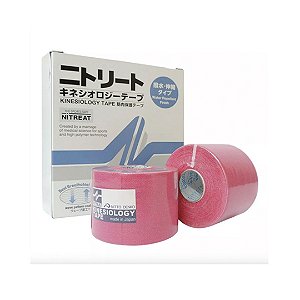 Bandagem Kinesiology Tape 5mts Vermelho Nitreat