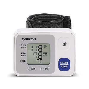 Monitor de Pressão Arterial Pulso Automático Hem 6124 Omron