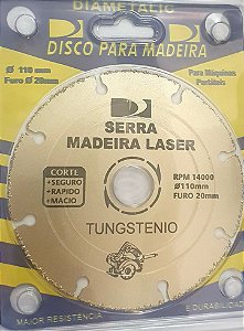 DISCO SERRA  MADEIRA LASER 110 MM