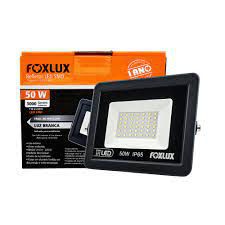 REFLETOR 50 W LED  6500k PRETO BIVOLT FOXLUX