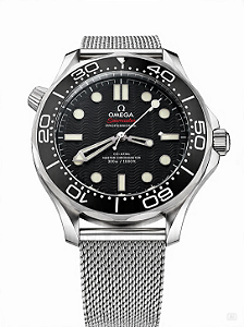 RELÓGIO OMEGA SEAMASTER DIVER 300M BLACK DIAL – MESH EDITIONInspirado na precisão e no design lendário dos relógios de mergulho profissionais, o Omega Seamaster Diver 300M Black Dial combina a tradicional caixa em aço com o icônico e moderno mostrador pre