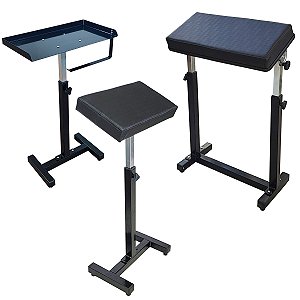 Kit Tattoo Bancada + Apoio braço Tatuador + Suporte Tatuagem Preto