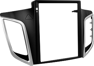 MOLDURA 2MIX HYUNDAI CRETA VERTICAL 9.7 polegadas 2014 A 2021