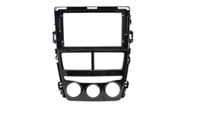 MOLDURA 2MIX TOYOTA YARIS AR ANALOGICO 9 polegadas 2018 a 2024