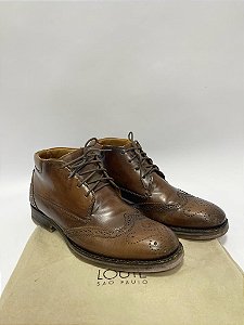 BOTA LOUIE MASC EM COURO COM DUST MARROM 40