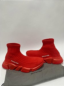TENIS BALENCIAGA 40 LARANJA COM DUSTBAG, em excelente estado