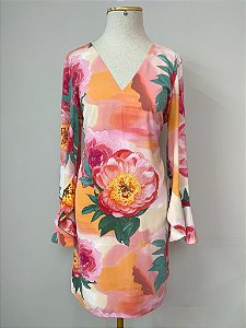 Vestido Calvin Klein Curto Floral 44