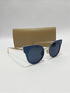 OCULOS MAX MARA  GATINHA AZUL COM CASE