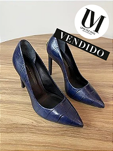 SAPATO JORGE BISCHOFF VERNIZ AZUL 35