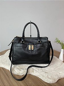 Bolsa Hugo Boss Preta Transversal