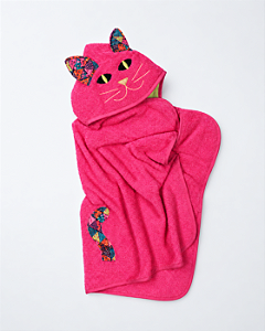 Toalha de Banho Infantil Gata Vivi