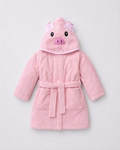 Roupão de Banho Infantil Porquinho Pig Pong