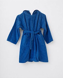 Roupão Infantil Básico Azul Escuro