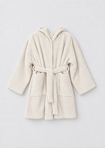 Roupão Infantil Básico Off White