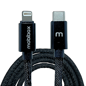 MB 027 Cabo lightning com entrada tipo c 1m MOBIBOX