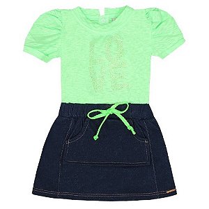 Vestido em Jeans Love