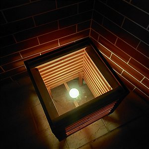 Mesa de canto luminária de chão