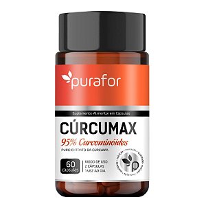 Curcumax 95% Curcominoides Curcuma Pura 60 Capsulas Purafor