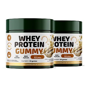 Kit 2x Whey Protein Gummy Banoffee Ekobé 30 Gomas Zero Açúcar