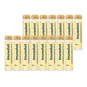 15x Imuneshot Ekobé Suplemento Imunidade Líquido Vitamina C B12 Zinco Sabor Maçã Verde Flaconetes Prático