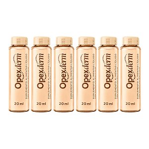 6x Opexderm Ekobé 20ml Vitamina A + Biotina + Selênio Pele e Cabelos Sabor Menta