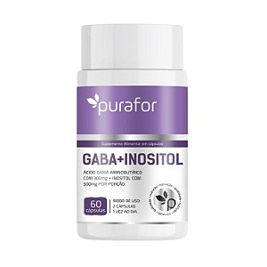 GABA + Inositol Purafor 60 Cápsulas | 300mg GABA + 500mg Inositol