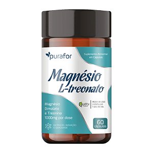 Magnésio L-Treonato Purafor 60 Cápsulas 1000mg
