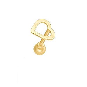 Piercing Hélix Tragus Daith Ouro Meia Argola Cravejadas Zircônia Ouro 18k -  Virtuale Shopping