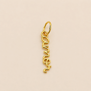 Pingente Amor - Banho de Ouro