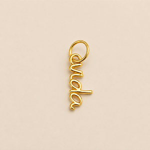 Pingente Vida - Banho de Ouro