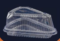 EMBALAGEM PLÁSTICA FATIA TORTA 630 10 UND