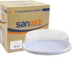 Embalagem de Torta Média S50 Sanpack 50 unidades