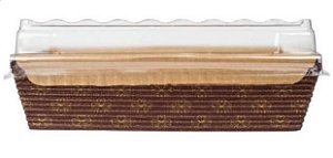 BOLO INGLÊS ABAS COM TAMPA DECORADO 650 GR SULFORMAS 199x73x640mm - 5 UNID