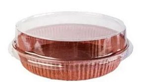 TORTA PIE MARROM COM TAMPA SULFORMAS 160X30 5 UND