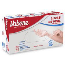 LUVA VINIL SEM PÓ VABENE G 100 UND